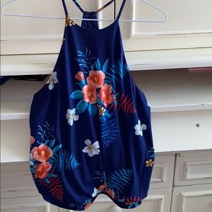 Express xs floral blouse tank, worn once